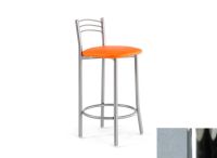 Logo Tabouret cam�lia 63 - assise en vinyltech gris - pieds chrome 2652_vt-gris_chrome