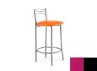 Logo Tabouret cam�lia 63 - assise en skaitech magenta - pieds noir 2652_sk-magenta_noir