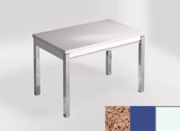 Logo Table mensa ext 100x60 - plateau amarillo palmira - pieds blanc - ceinture en bois laque bleu enjoy 2320_amarillo-palmira_blanc_
