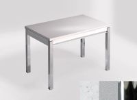 Logo Table mensa ext 100x60 - plateau bianco rivers - pieds chrome - ceinture en bois laque argent 2320_bianco-rivers_chrome_bl-argen