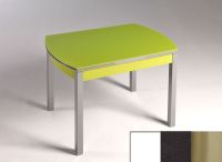 Logo Table hercule 130x80 - plateau extra white - pieds inox - ceinture en bois laque noir 2000_extra-white_inox_bl-noir