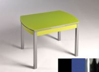 Logo Table hercule 105x60 - plateau noir - pieds chrome - ceinture en bois laque bleu enjoy 1989_noir_chrome_bl-bleu-enjoy