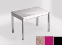 Logo Table mensa ext 100x60 - plateau stellar rojo - pieds noir - ceinture en bois laque magenta energy 2320_stellar-rojo_noir_bl-mag