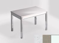 Logo Table mensa 110x70 extension m�lamin� - plateau bianco rivers - pieds blanc - ceinture en bois laque 2332_bianco-rivers_blanc_bl
