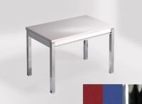 Logo Table mensa ext 100x60 - plateau rojo eros - pieds chrome - ceinture en bois laque bleu enjoy 2320_rojo-eros_chrome_bl-bleu-enjo