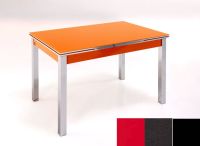 Logo Table mensa ext 135x80 - plateau rouge - pieds noir - ceinture en bois laque noir 2045_rouge_noir_bl-noir