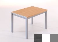 Logo Table saturne ext 100x60 - plateau cendre - pieds argent - ceinture en metalique blanc 2795_cendre_argent_mt-blanc