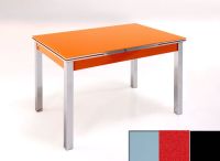 Logo Table mensa ext 110x70 - plateau gris - pieds noir - ceinture en bois laque rouge 2040_gris_noir_bl-rouge
