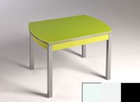 Logo Table hercule 130x80 - plateau blanc - pieds noir - ceinture en bois laque blanc 2000_blanc_noir_bl-blanc