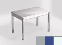 Logo Table mensa ext 100x60 - plateau khenso - pieds blanc - ceinture en bois laque bleu enjoy 2320_khenso_blanc_bl-bleu-enjoy