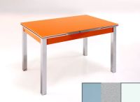 Logo Table mensa ext 110x70 - plateau gris - pieds blanc - ceinture en bois laque argent 2040_gris_blanc_bl-argent
