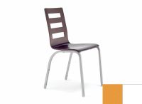 Logo Chaise edelweiss - assise en laque jaune dream - pieds blanc 1907_la-jaune-dream_blanc