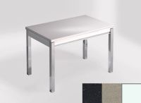 Logo Table mensa ext 100x60 - plateau negro magma - pieds blanc - ceinture en bois laque inox 2320_negro-magma_blanc_bl-inox
