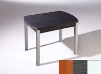 Logo Table hercule ext. 130x80 - plateau cerisier - pieds blanc - ceinture en polymere cendre 2904_cerisier_blanc_pl-cendre