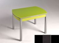 Logo Table hercule 115x75 - plateau noir - pieds noir - ceinture en bois laque noir 1992_noir_noir_bl-noir