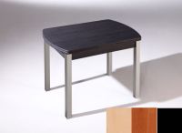 Logo Table hercule ext. 105x60 - plateau hetre - pieds noir - ceinture en polymere cerisier 2902_hetre_noir_pl-cerisier
