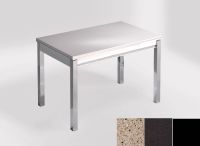Logo Table mensa ext 100x60 - plateau perla diana - pieds noir - ceinture en bois laque noir 2320_perla-diana_noir_bl-noir