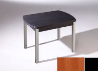 Logo Table hercule ext. 105x60 - plateau cerisier - pieds noir - ceinture en polymere cerisier 2902_cerisier_noir_pl-cerisier