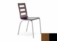 Logo Chaise edelweiss - assise en hetre vernis noyer - pieds noir 1907_hv-noyer_noir