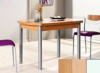 Logo Table hercule 100x60 - plateau chene - pieds blanc - ceinture en bois laque hetre 1986_chene_blanc_bl-hetre