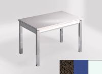Logo Table mensa ext 100x60 - plateau marron jupiter - pieds blanc - ceinture en bois laque bleu enjoy 2320_marron-jupiter_blanc_bl-b