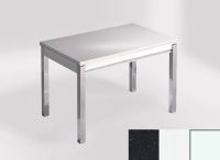 Logo Table mensa ext 100x60 - plateau negro magma - pieds blanc - ceinture en bois laque blanc 2320_negro-magma_blanc_bl-blanc