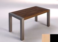 Logo Table lynx fixe 125x70 - plateau hetre - pieds noir 2028_hetre_noir