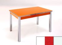 Logo Table mensa ext 100x60 - plateau extra white - pieds blanc - ceinture en bois laque rouge 2035_extra-white_blanc_bl-rouge