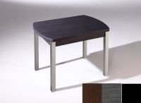 Logo Table hercule ext. 130x80 - plateau wengue - pieds noir - ceinture en polymere cendre 2904_wengue_noir_pl-cendre