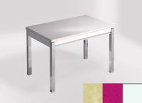 Logo Table mensa ext 110x70 - plateau tigris sand - pieds blanc - ceinture en bois laque magenta energy 2321_tigris-sand_blanc_bl-mag