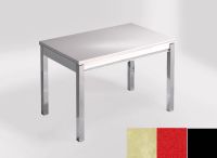 Logo Table mensa ext 100x60 - plateau tigris sand - pieds noir - ceinture en bois laque rouge 2320_tigris-sand_noir_bl-rouge