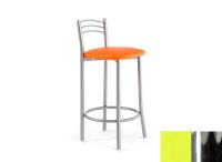 Logo Tabouret cam�lia 63 - assise en skaitech vert - pieds chrome 2652_sk-vert_chrome