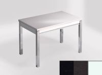 Logo Table mensa ext 110x70 - plateau negro tebas - pieds blanc - ceinture en bois laque noir 2321_negro-tebas_blanc_bl-noir
