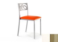 Logo Chaise an�mone - assise en vinyltech blanc - pieds inox 2631_vt-blanc_inox