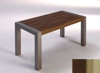Logo Table lynx ext. 125x70 - plateau wengue - pieds inox 2024_wengue_inox