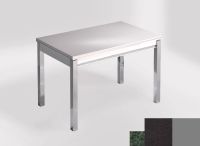 Logo Table mensa 110x70 extension mélaminé - plateau green river - pieds argent - ceinture en bois laque  2332_green-river_argent_bl-