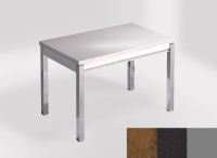 Logo Table mensa ext 110x70 - plateau mississipi - pieds argent - ceinture en bois laque noir 2321_mississipi_argent_bl-noir