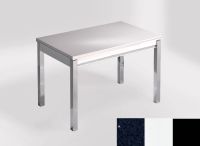 Logo Table mensa ext 100x60 - plateau stellar marina - pieds noir - ceinture en bois laque blanc 2320_stellar-marina_noir_bl-blanc