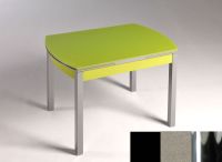 Logo Table hercule 105x60 - plateau noir - pieds chrome - ceinture en bois laque inox 1989_noir_chrome_bl-inox