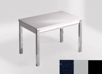 Logo Table mensa 110x70 extension m�lamin� - plateau stellar marina - pieds noir - ceinture en bois laque 2332_stellar-marina_noir_bl