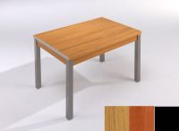 Logo Table mensa ext 135x80 - plateau chene - pieds noir - ceinture en polymere cerisier 2044_chene_noir_pl-cerisier