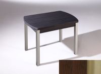 Logo Table hercule ext 115x75 - plateau wengue - pieds inox - ceinture en polymere wengue 2903_wengue_inox_pl-wengue