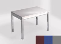 Logo Table mensa ext 100x60 - plateau satori - pieds argent - ceinture en bois laque bleu enjoy 2320_satori_argent_bl-bleu-enjoy