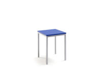 Logo Tabouret iris 45 - assise en vinyltech bleu de france - pieds blanc 2265_vt-bleu-de-france_blanc