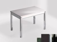 Logo Table mensa ext 110x70 - plateau green river - pieds chrome - ceinture en bois laque noir 2321_green-river_chrome_bl-noir