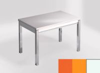 Logo Table mensa ext 100x60 - plateau naranja cool - pieds blanc - ceinture en bois laque orange cool 2320_naranja-cool_blanc_bl-oran