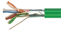 Logo Cable f/utp cat5e 2x4p lszh  500m  touret ngc8502