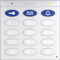 Logo Module clavier pour t24/t25 blanc ral9016 mokeypad1extpw