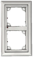 Logo Cadre platine 2 modules pour t24/t25 gris moframe2extsv