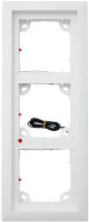 Logo Cadre platine 3 modules pour t24/t25 gris moframe3extsv